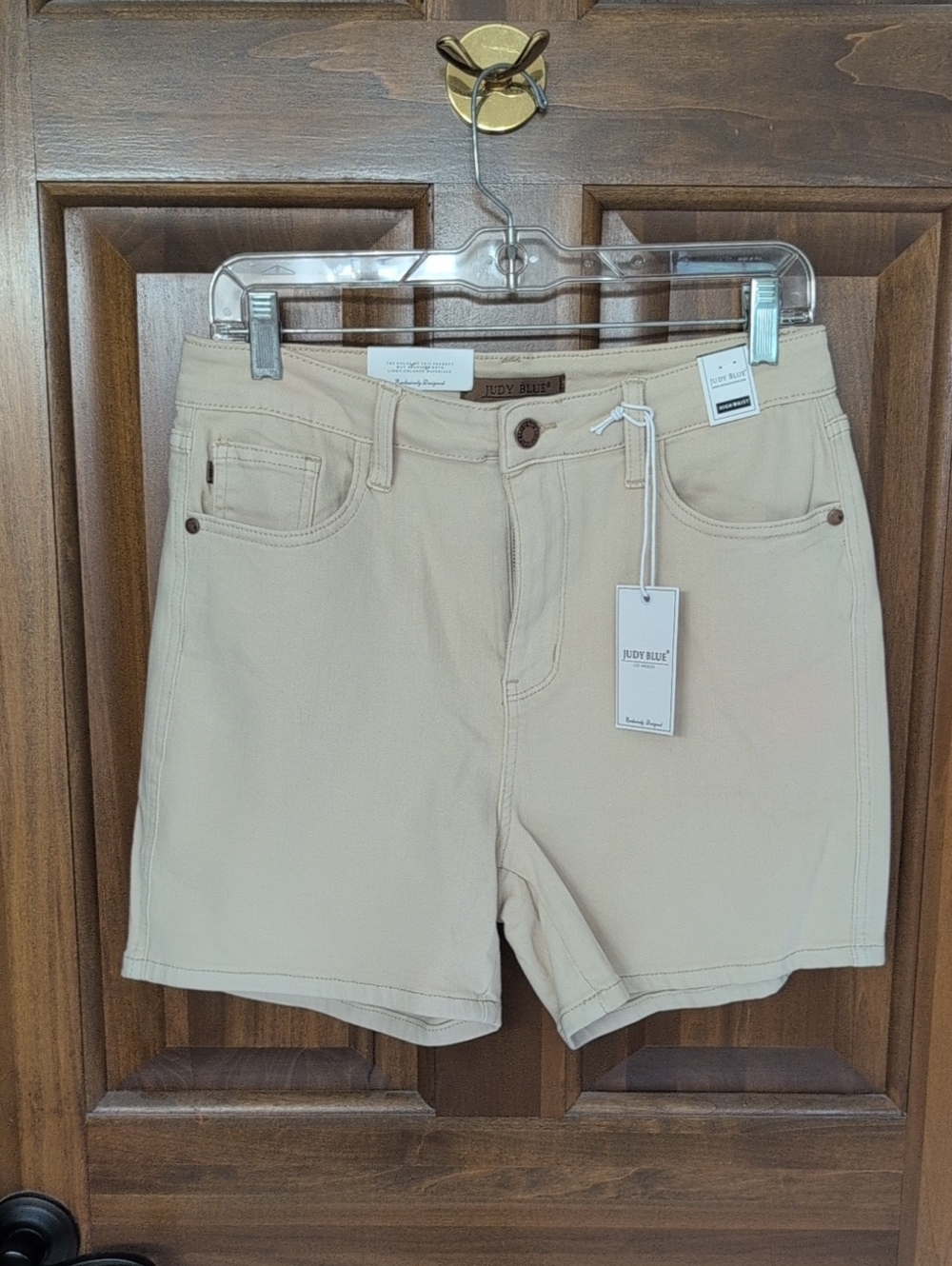 Judy Blue Cream High-Rise Stretch Longer Inseam